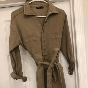 Final Touch Jean like material jumper/romper